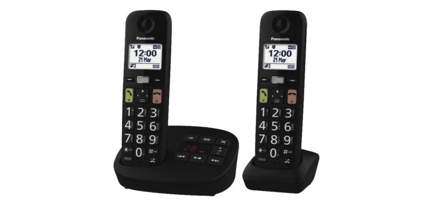 Panasonic KX-TGU132EXB telephone Analog/DECT telephone Black