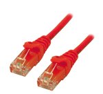 MCL RJ45 CAT6 A U/UTP 5m câble de réseau Rouge Cat6a U/UTP (UTP)
