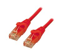 MCL RJ45 CAT6 A U/UTP 5m câble de réseau Rouge Cat6a U/UTP (UTP)
