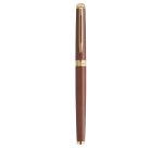 Roller waterman hemisphere metallic capuchon clip pointe fine encre noire coloris      rouge cuivre coffret cadeau
