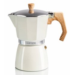 Haeger MOKA Pot 6 Cafetera italiana Beige