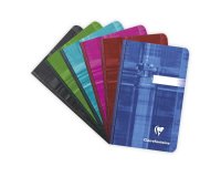 Carnet brochure dos toilé 9x14 cm 192 pages petits carreaux - Assortis