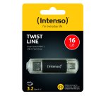 Intenso Twist Line unità flash USB 16 GB USB Type-A / USB Type-C 3.2 Gen 1 (3.1 Gen 1) Antracite