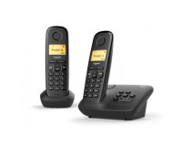 Gigaset A 270 A DUO Analog/DECT telephone Caller ID Black
