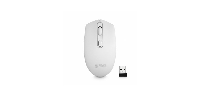 Urban Factory FREE ratón Hogar Ambidextro RF inalámbrico Óptico 1600 DPI