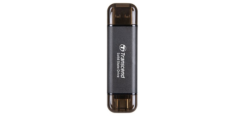 Transcend ESD310C Tecnologia Thunderbolt 256 GB Da USB tipo A a USB tipo C USB 3.2 Gen 2x2 Nero