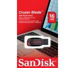 SanDisk Cruzer Blade unità flash USB 16 GB USB tipo A 2.0 Nero, Rosso