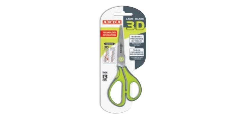 ARDA FB173D stationery/craft scissors Office scissors Straight cut Green