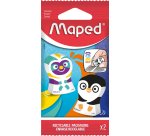 Maped ERASER ERGO FUN MULTICOLOR PAPER FLOWPACK X2