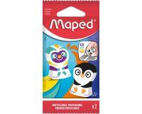 Maped Ergo Fun gomma per cancellare Multicolore 2 pz