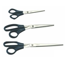 Ciseau bureau faibo droitier anneaux decentres bouts       pointus 21cm