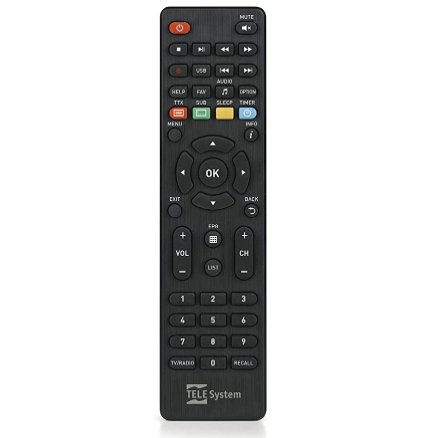 TELE System 58035004 remote control IR Wireless TV Tuner Press buttons
