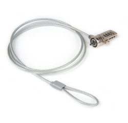 Hamlet XNBLOCK15N cavo di sicurezza Metallico, Bianco 1,5 m