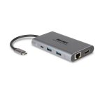 Hamlet HDKC-PD400H replicatore di porte e docking station per laptop Cablato USB 3.2 Gen 1 (3.1 Gen 1) Type-C Grigio