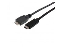 DCU Advance Tecnologic 391180 câble USB 1 m Micro-USB B USB C Noir