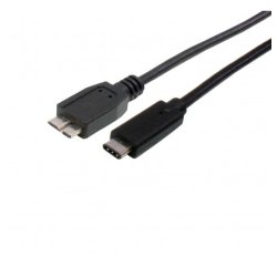 DCU Advance Tecnologic 391180 câble USB 1 m Micro-USB B USB C Noir