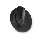 Urban Factory ERGO PRO - souris - vertical - 2.4 GHz, Bluetooth 5.0 - noir, pour gaucher