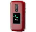 Doro 2880 124,1 g Rouge, Blanc Téléphone numérique