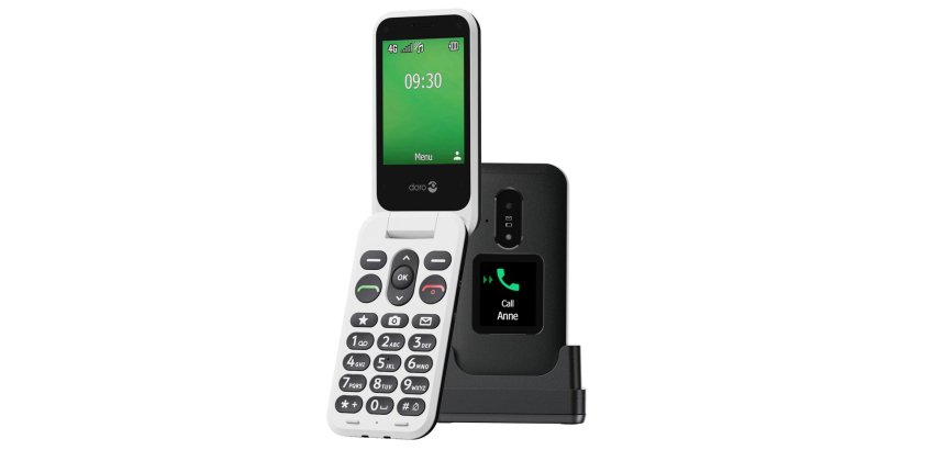 Doro Leva E30 7,11 cm (2.8") 142,7 g Noir, Blanc Téléphone numérique