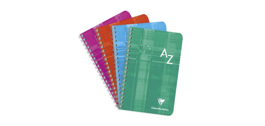 Répertoire reliure intégrale 11x17 cm 180 pages petits carreaux - Assortis