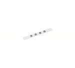 Bande metallique maul standard longueur 1m avec 4   aimants coloris blanc