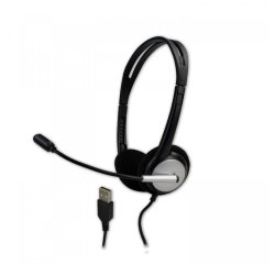 MCL MK1A99BZCSQMUSBAB casque Avec fil Arceau Bureau/Centre d'appels USB Type-A Noir