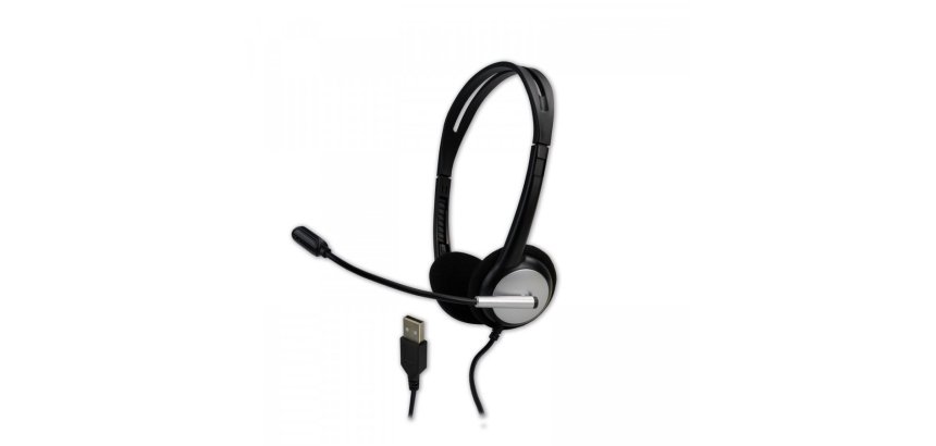 MCL MK1A99BZCSQMUSBAB casque Avec fil Arceau Bureau/Centre d'appels USB Type-A Noir
