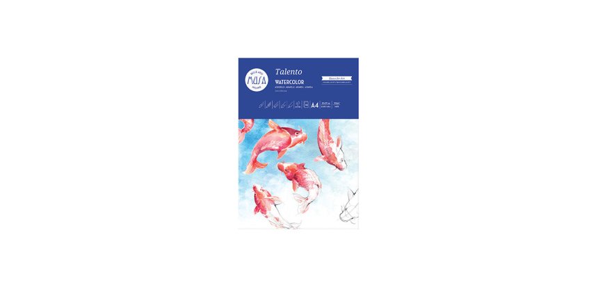 Carta per acquarello Talento - A5 - 300 gr/m2 - Musa - conf. 10 fogli