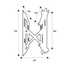 DSS OM04510 soporte para pantalla de señalización 152,4 cm (60") Negro