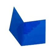 Cartellina semplice Luce - 200 gr - A4 - blu prussia - cartoncino bristol - Favini - conf. 50 pezzi
