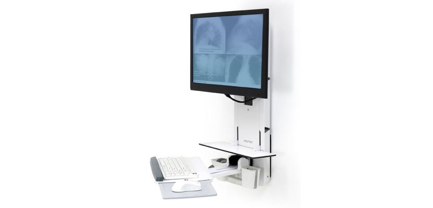 Ergotron 61-080-062 flat panel bureau steun 61 cm (24") Muur Wit