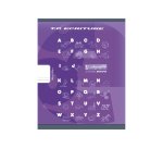 Cahier Travaux Pratiques Écriture piqué 8000 CARTE 17x22 cm 32 pages double ligne 5 mm/uni 90 g - Violet