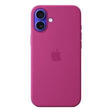 Apple Coque en silicone avec MagSafe pour iPhone 16 Plus - Fuchsia