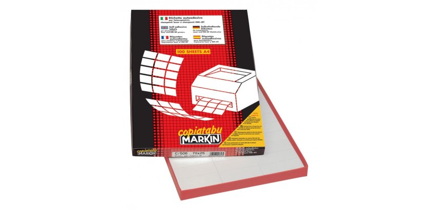 Markin X214C599A3 printer label White Self-adhesive printer label