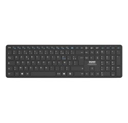 Port Designs 900903-R-UK clavier Maison Bluetooth QWERTY Anglais britannique Noir