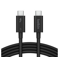 Belkin INZ005HQ1MBK Câble Thunderbolt 1 m 120 Gbit/s Noir