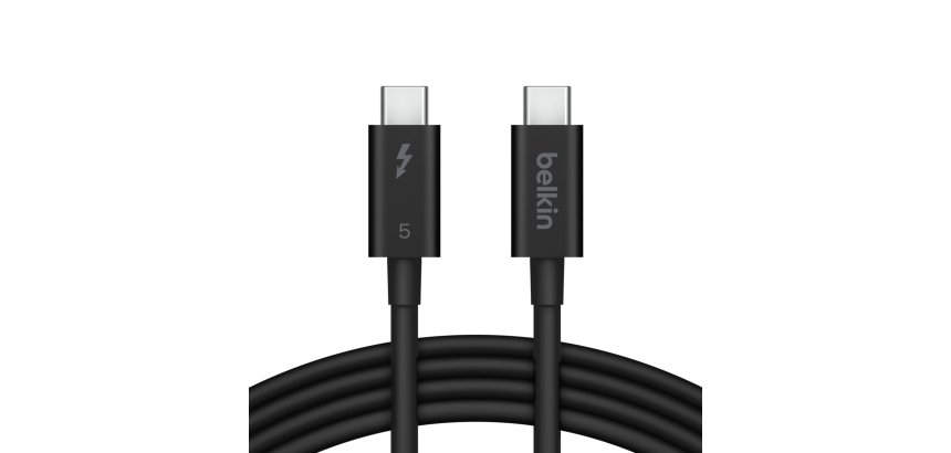 Belkin INZ005HQ1MBK Câble Thunderbolt 1 m 120 Gbit/s Noir