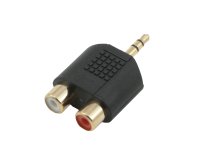 MCL 3.5mm / 2xRCA Adapter Noir