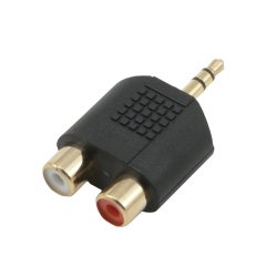 MCL 3.5mm / 2xRCA Adapter Noir