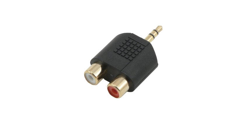 MCL 3.5mm / 2xRCA Adapter Noir