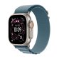Apple watch Apple Watch Ultra 3 GPS + Cellular 49mm Boitier en Titane Naturel avec Boucle Alpine Bleu Clair - Medium