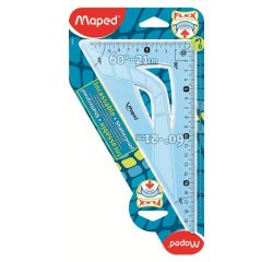 Équerre maped flex 60 degrés graduée 21cm incassable