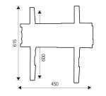 ITB OM06165 soporte para TV 132,1 cm (52") Negro