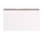 My.weekly.planner Age Bag cahier reliure intégrale en-tête 29,7x17 cm 120 pages détachables Semainier de bureau non daté et réglure DOT au verso - Noir