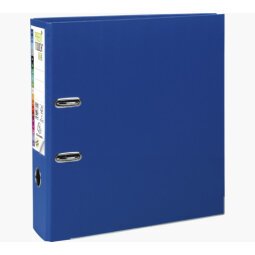 Classeur à levier cartonné Exacompta Prem Touch A4 maxi - Dos 8 cm bleu