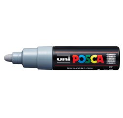 Marqueur peinture posca pc7m pointe large conique encre    inodore couvrante miscible    tous supports coloris gris