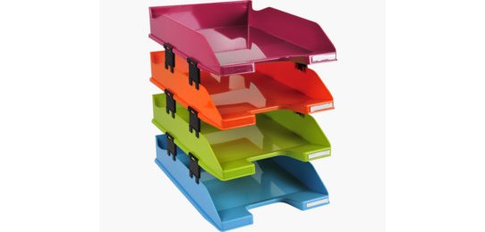 Exacompta 113298SETD vassoio da scrivania Polistirolo Multicolore