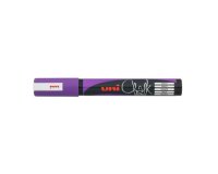 Marqueur uniball craie chalk pointe fine 2/3mm idéal ardoises vitrines résiste pluie couleur lumineuse violet