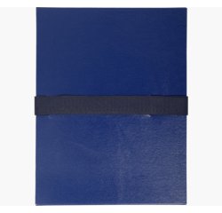 Chemise dos extensible balacron et sangle scratch. - Bleu foncé