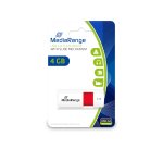 MediaRange MR970 lecteur USB flash 4 Go USB Type-A 2.0 Rouge, Blanc